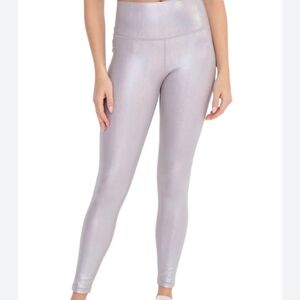 Mono B Metallic Silver Leggings